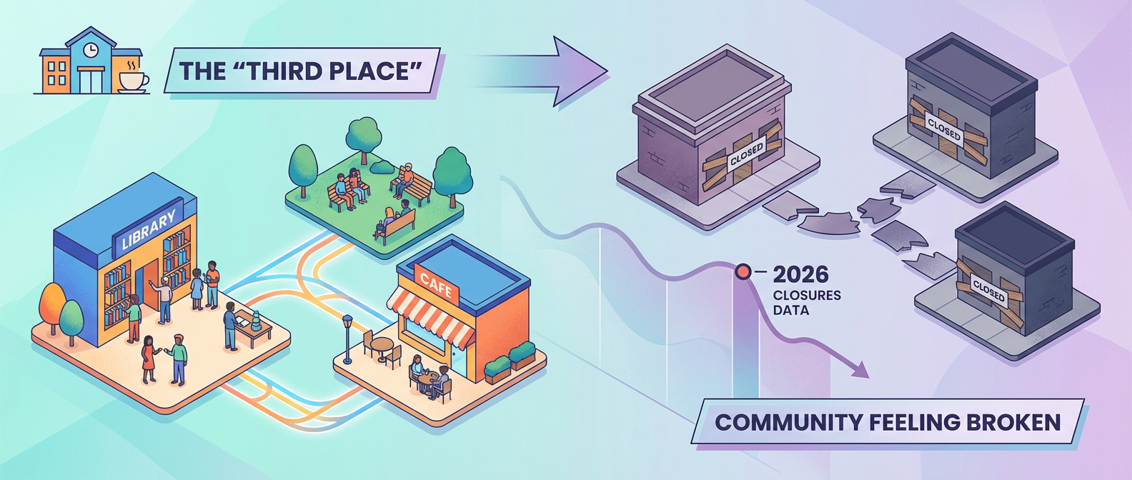 The Third Place Is Dying in Your Town — And 2026 Data Shows Us Why